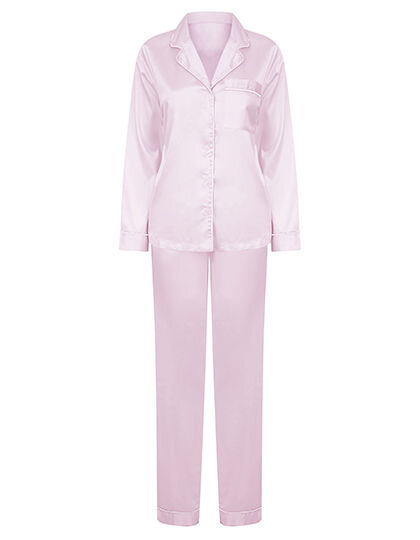 Ladies&acute; Satin Long Pyjamas, Towel City TC055 // TC055