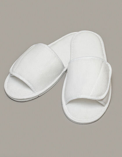 Open Toe Slipper With Hook And Loop Fastening, Towel City TC067 // TC67