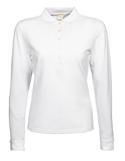 Women&acute;s Luxury Stretch Long Sleeve Polo, Tee Jays 146 // TJ146