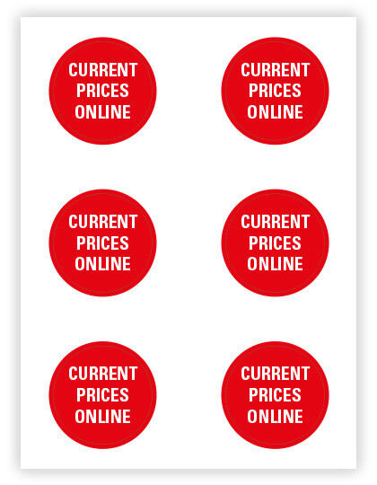 Sticker - Aktuelle Preise Online, Verbrauchsmaterial  // VM101