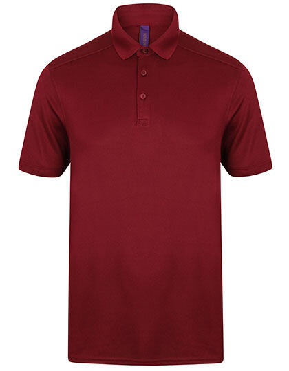 Men&acute;s Slim Fit Stretch Polo Shirt + Wicking Finish, Henbury H460 // W460