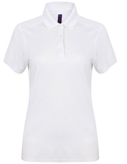 Ladies&acute; Slim Fit Stretch Polo Shirt + Wicking Finish, Henbury H461 // W461
