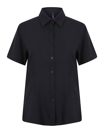 Ladies&acute; Wicking Short Sleeve Shirt, Henbury H596 // W596