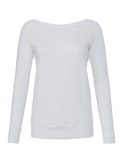 Women&acute;s Sponge Fleece Wide Neck Sweatshirt, Bella 7501 // BL7501