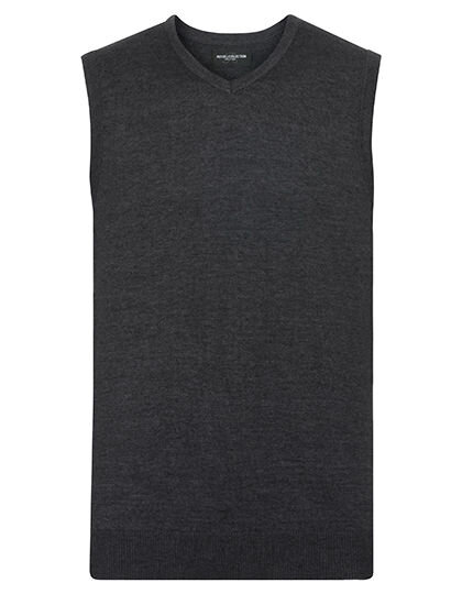 V-Neck Sleeveless Knitted Pullover, Russell Collection R-716M-0 // Z716