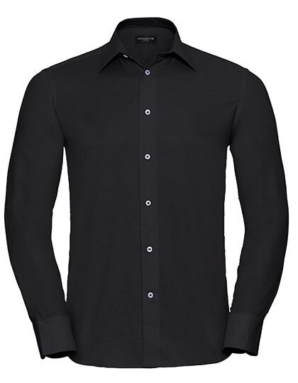 Men&acute;s Long Sleeve Tailored Oxford Shirt, Russell Collection R-922M-0 // Z922