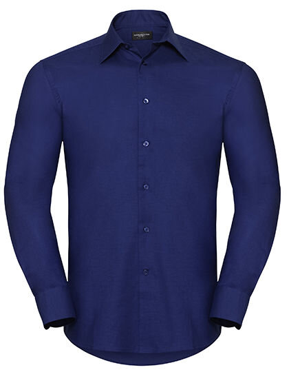 Men&acute;s Long Sleeve Tailored Oxford Shirt, Russell Collection R-922M-0 // Z922