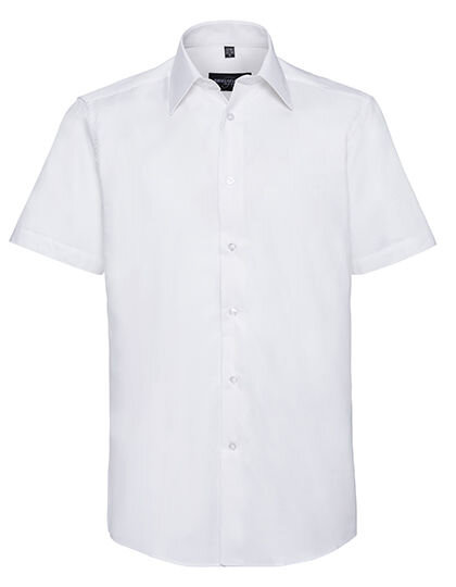Men&acute;s Short Sleeve Tailored Oxford Shirt, Russell Collection R-923M-0 // Z923