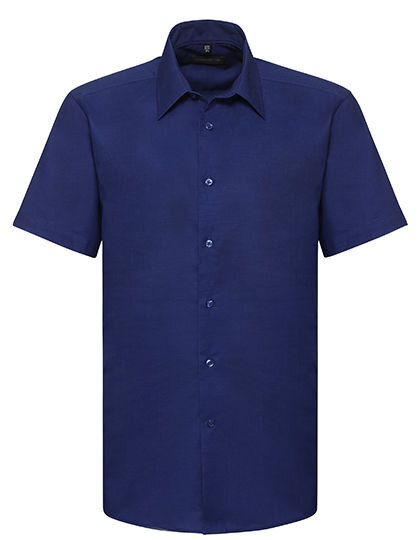 Men&acute;s Short Sleeve Tailored Oxford Shirt, Russell Collection R-923M-0 // Z923