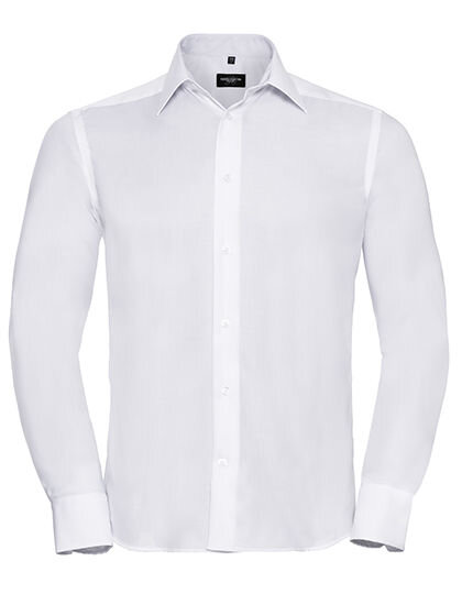 Men&acute;s Long Sleeve Tailored Ultimate Non-Iron Shirt, Russell Collection R-958M-0 // Z958