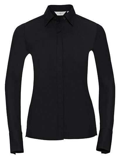 Ladies&acute; Long Sleeve Fitted Ultimate Stretch Shirt, Russell Collection R-960F-0 // Z960F