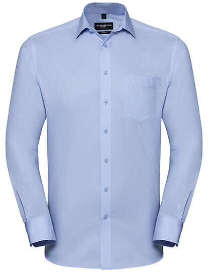 Men&acute;s Long Sleeve Tailored Coolmax&reg; Shirt, Russell Collection R-972M-0 // Z972