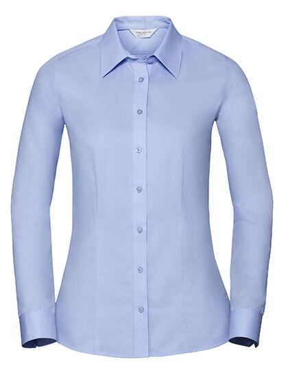 Ladies&acute; Long Sleeve Tailored Coolmax&reg; Shirt, Russell Collection R-972F-0 // Z972F