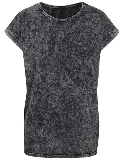 Ladies&acute; Acid Washed Extended Shoulder Tee, Build Your Brand BY053 // BY053