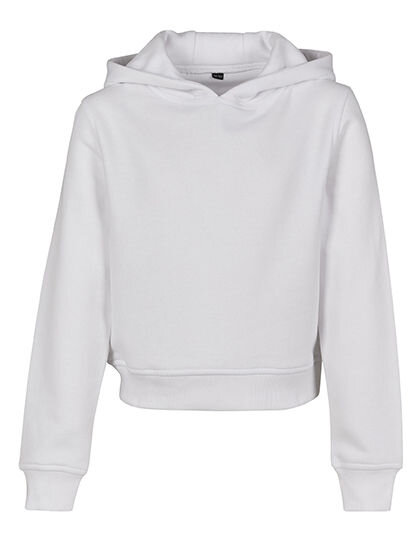 Girls Cropped Sweat Hoody, Build Your Brand BY113 // BY113
